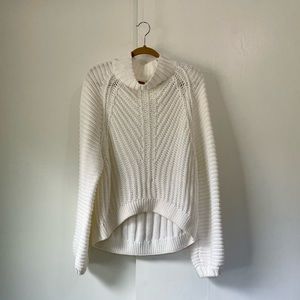 Free People White Sweetheart Sweater
